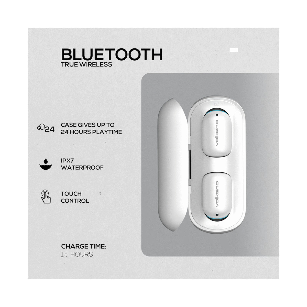 Volkano Capricorn Series IPX7 TWS Earphones with Charging Case