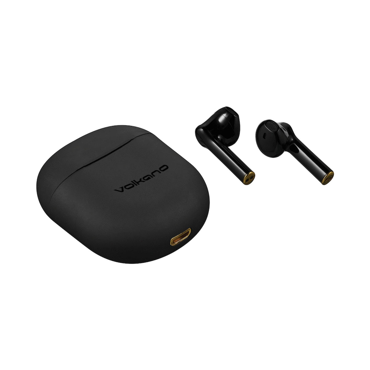 Volkano Aries 2.0 Series TWS Earphones + Charging Case - Black
