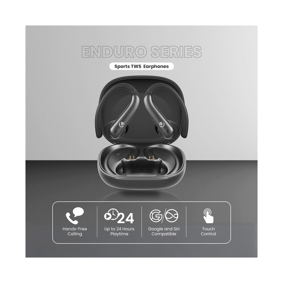 Volkano Enduro Series ANC Sports TWS  Earphones - Black