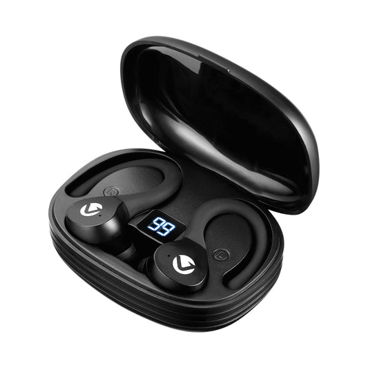 Volkano Flex Series Sports TWS Earphones with Case - Black