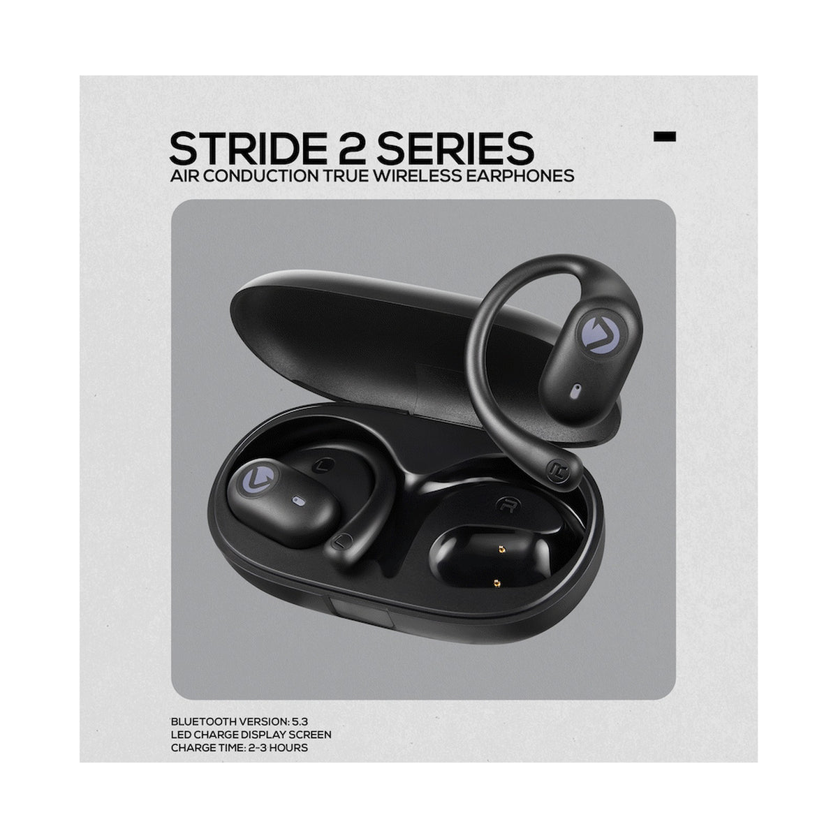 Volkano Stride 2 Air Conduction True Wireless Earphones - Black