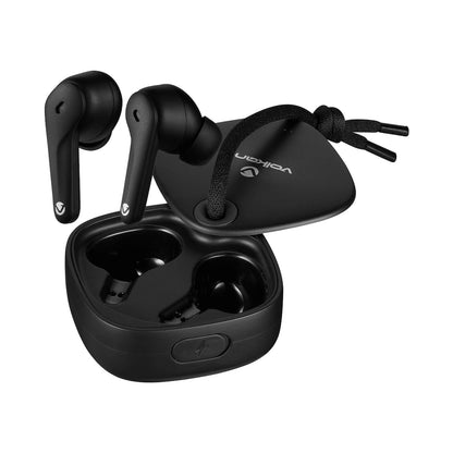 Volkano Ore Series True Wireless Earphones with Charging Case - Black