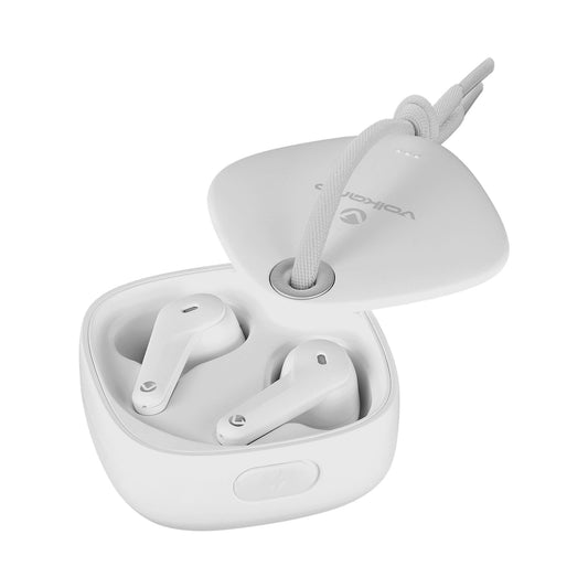 Volkano Ore Series True Wireless Earphones with Charging Case - White