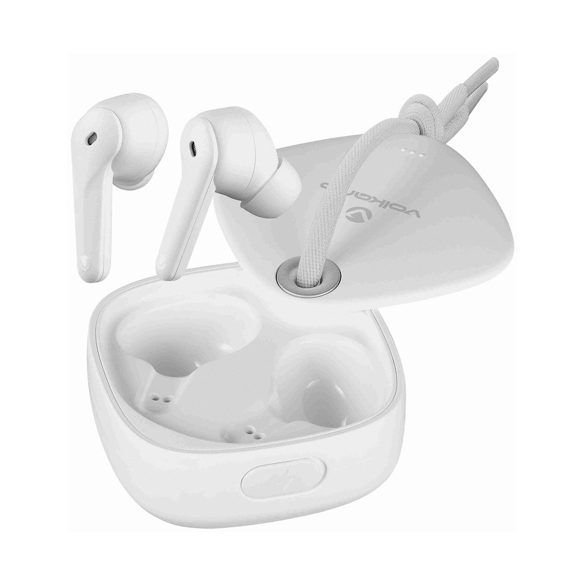 Volkano Ore Series True Wireless Earphones with Charging Case - White