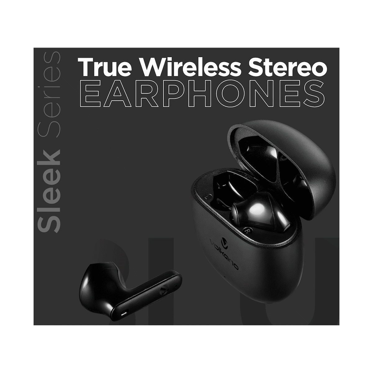 Volkano Sleek Series TWS Earphones - Black