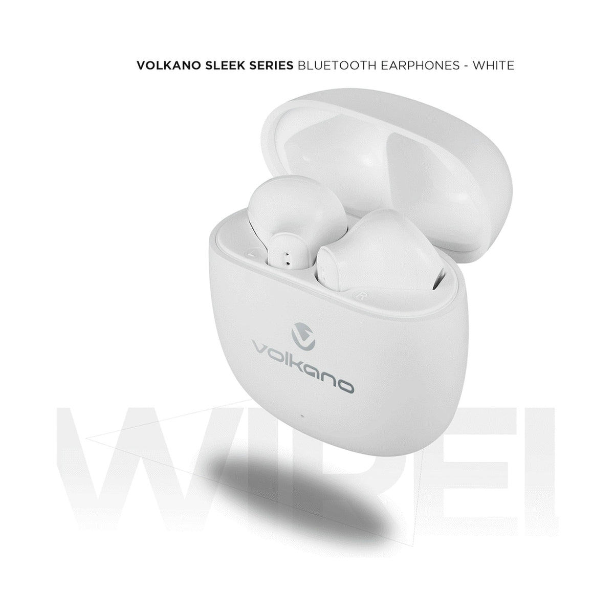 Volkano Sleek Series TWS Earphones - White
