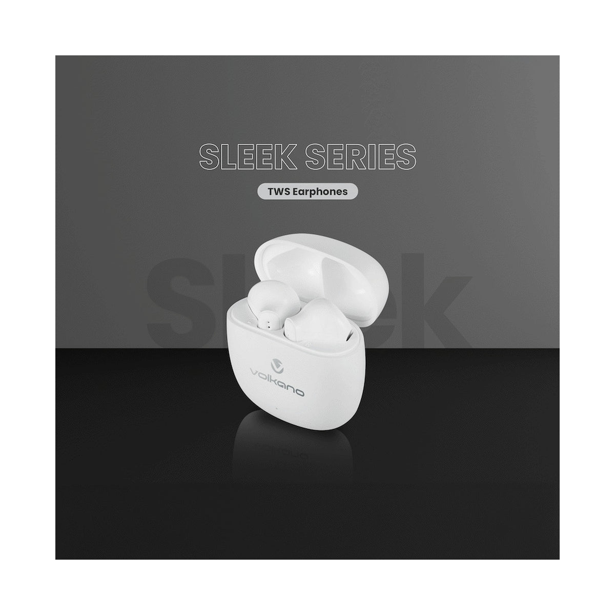 Volkano Sleek Series TWS Earphones - White