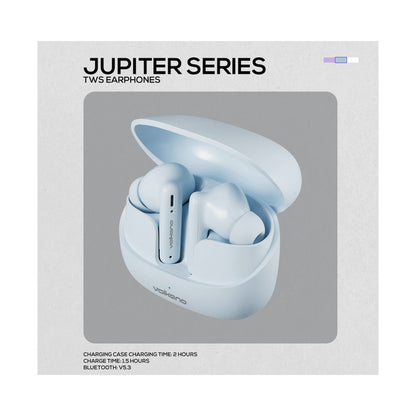Volkano Jupiter Series TWS Earphones - Pastel Blue