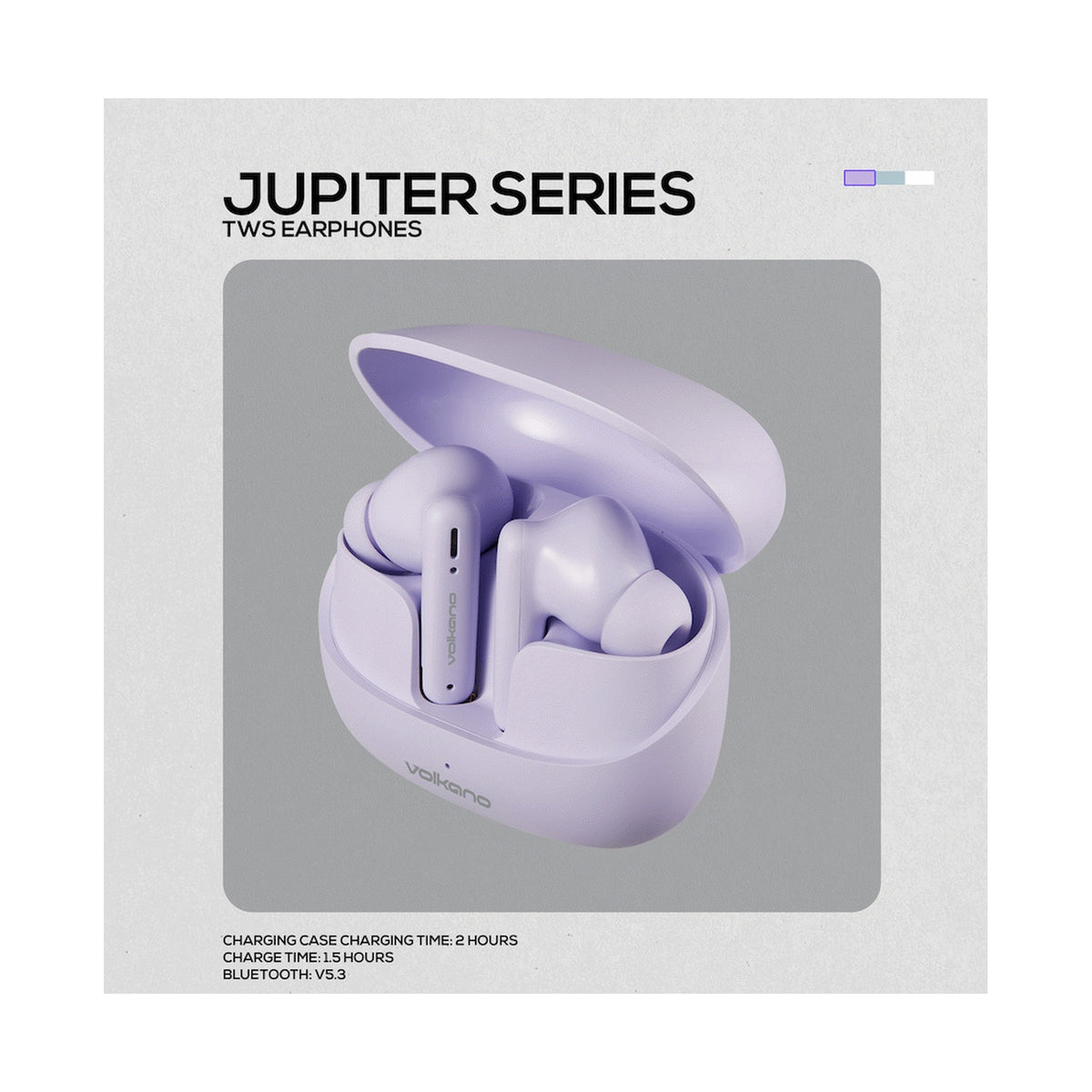 Volkano Jupiter Series TWS Earphones - Pastel Purple
