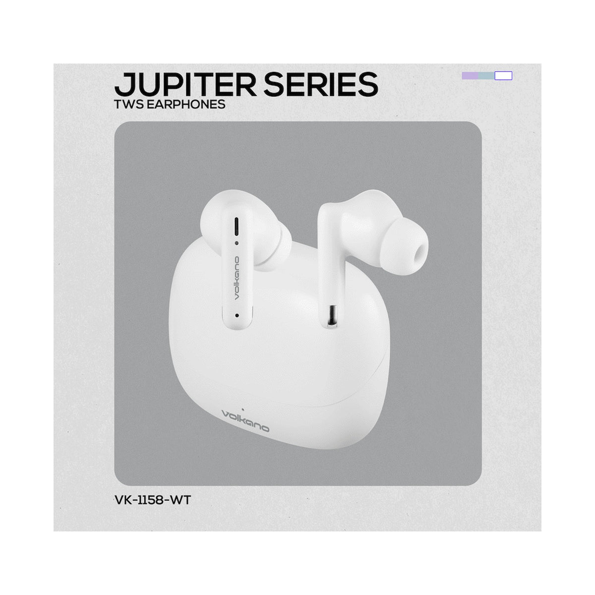 Volkano Jupiter Series TWS Earphones - White