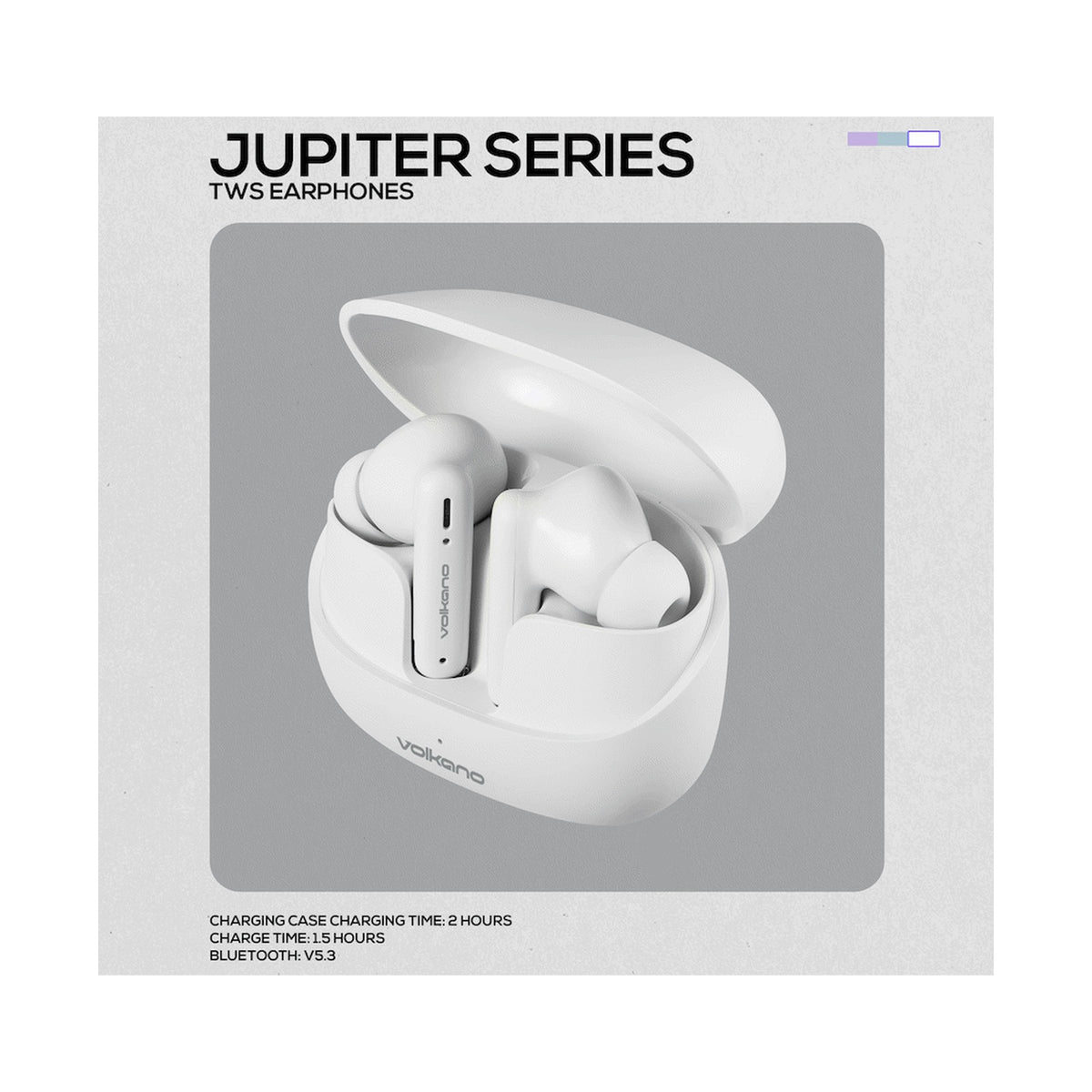 Volkano Jupiter Series TWS Earphones - White