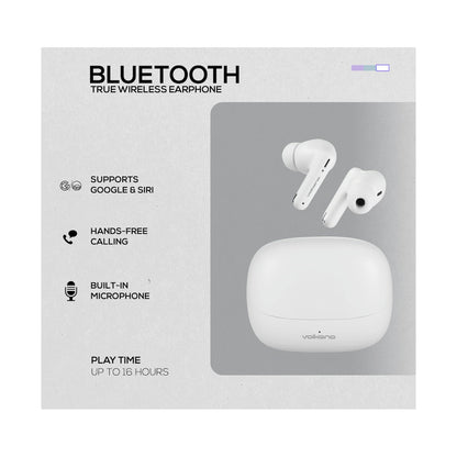 Volkano Jupiter Series TWS Earphones - White