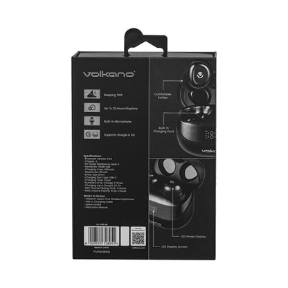 Volkano Aspen True Wireless Earphones - Black