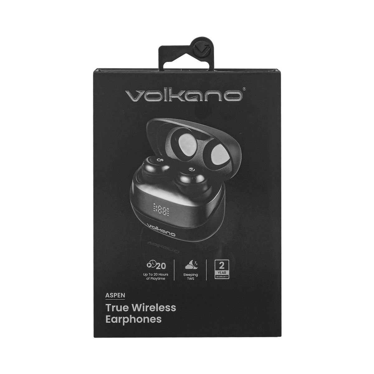 Volkano Aspen True Wireless Earphones - Black