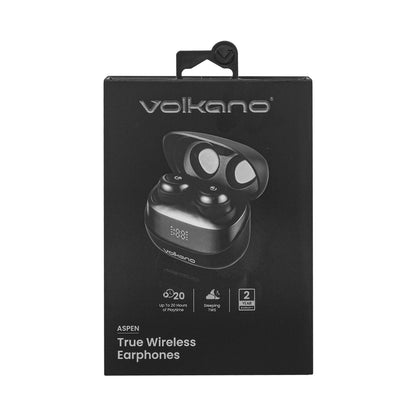 Volkano Aspen True Wireless Earphones - Black