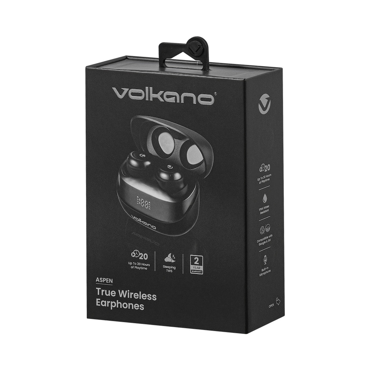 Volkano Aspen True Wireless Earphones - Black