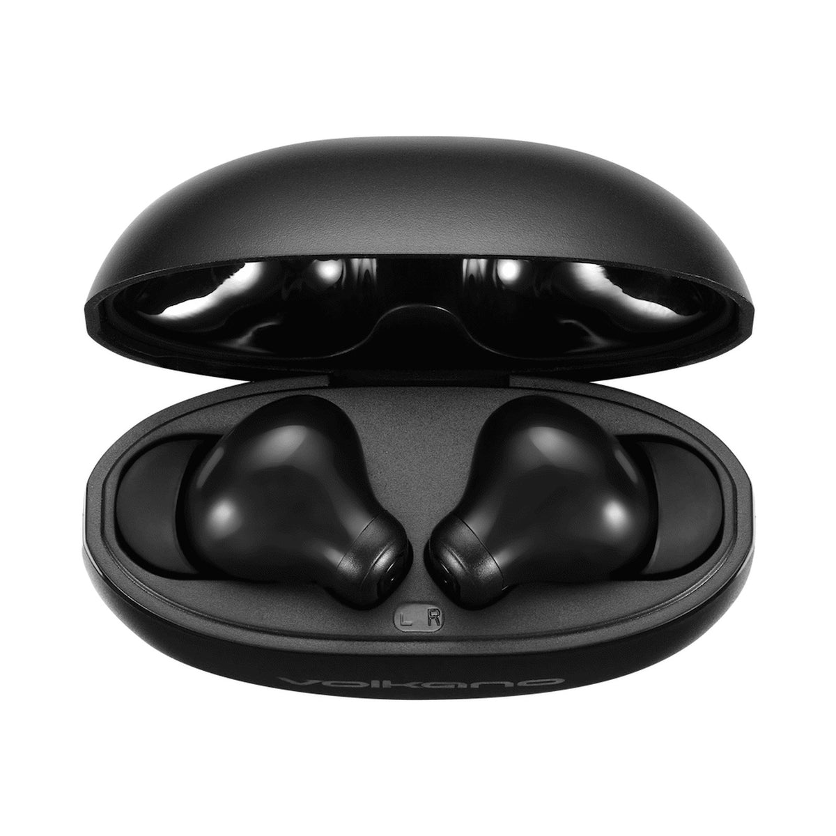 Volkano Pulse Series True Wireless Earphones with Charging Case - Black