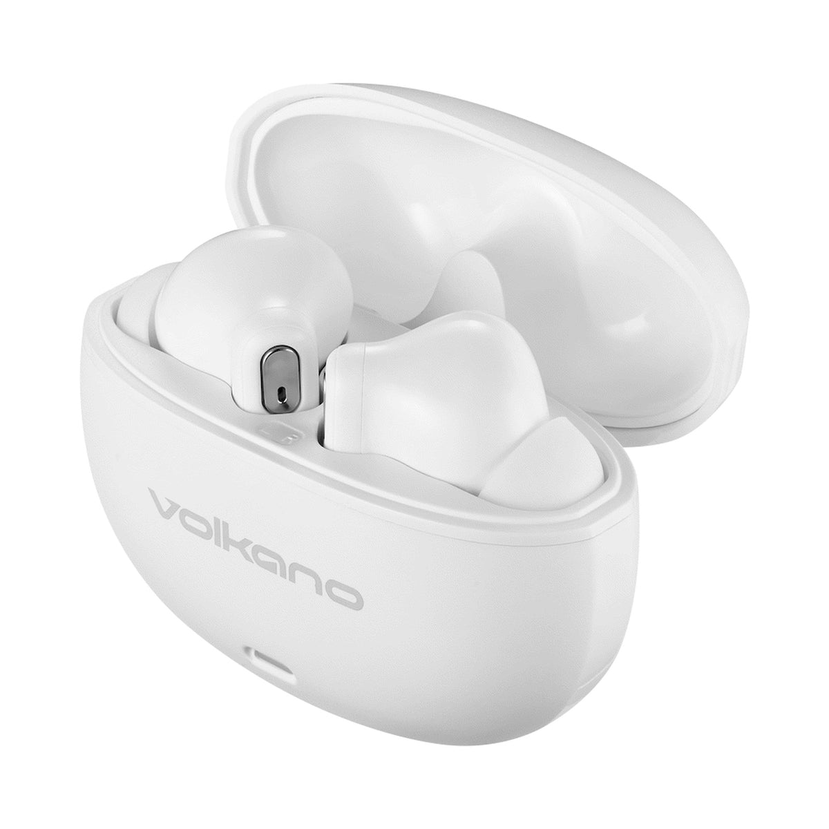 Volkano Pulse Series True Wireless Earphones with Charging Case - White