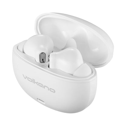 Volkano Pulse Series True Wireless Earphones with Charging Case - White