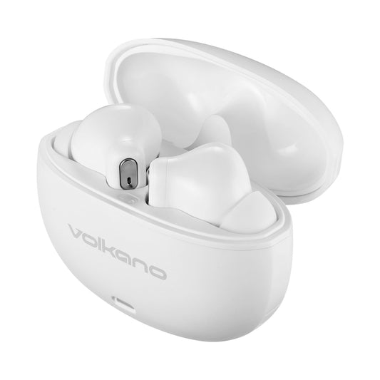 Volkano Pulse Series True Wireless Earphones with Charging Case - White