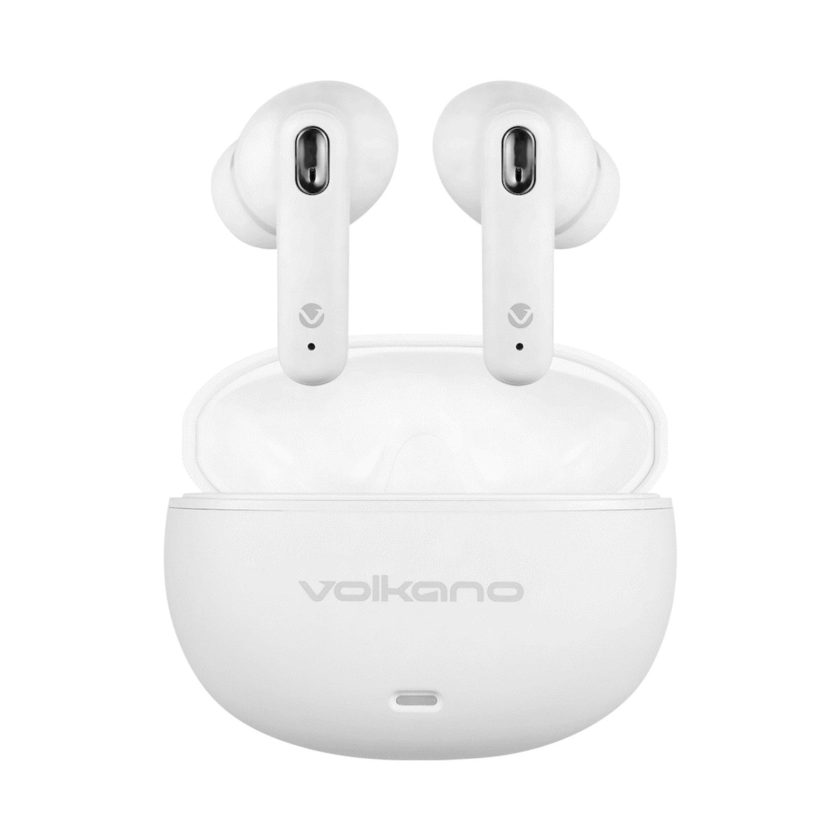 Volkano Pulse Series True Wireless Earphones with Charging Case - White