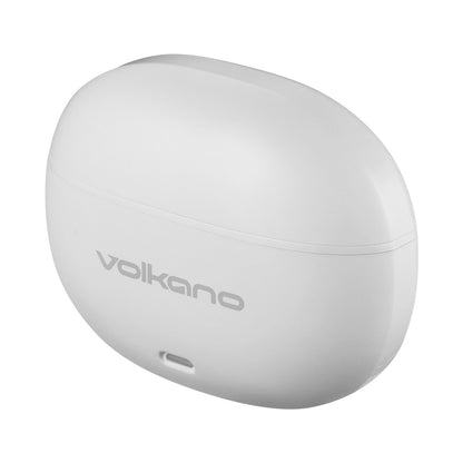 Volkano Pulse Series True Wireless Earphones with Charging Case - White