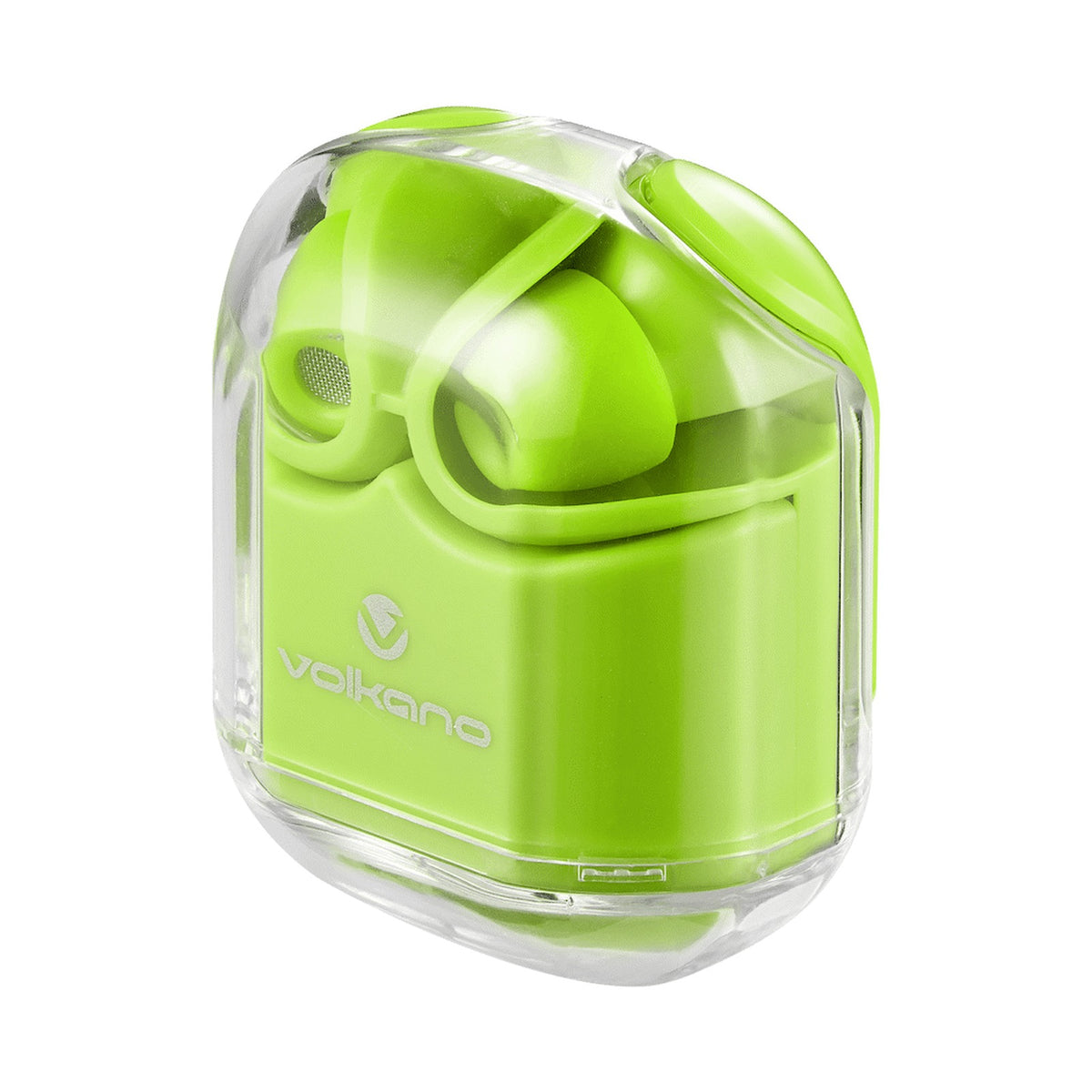 Volkano Crystalline Series TWS Earphone - Neon - Hardbox