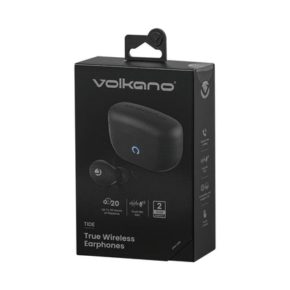 Volkano Tide Series True Wireless Earphones - Black