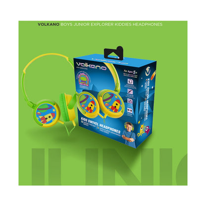 Volkano Kiddies Headphones - Boys Junior Explorer