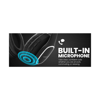 Volkano Phonic Series Bluetooth Full Size Headphones - Black
