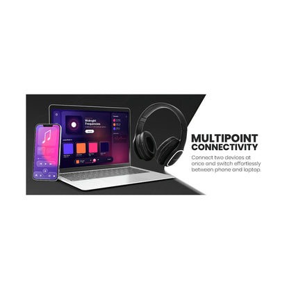 Volkano Phonic Series Bluetooth Full Size Headphones - Black