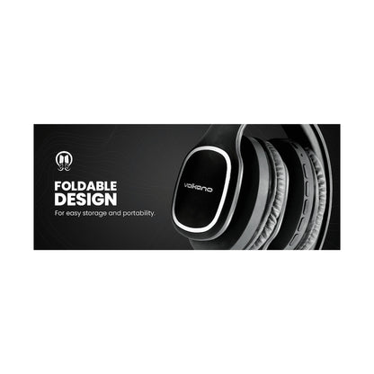 Volkano Phonic Series Bluetooth Full Size Headphones - Black