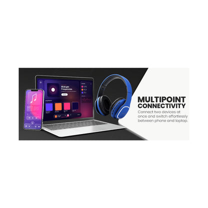 Volkano Phonic Series Bluetooth Full Size Headphones - Blue