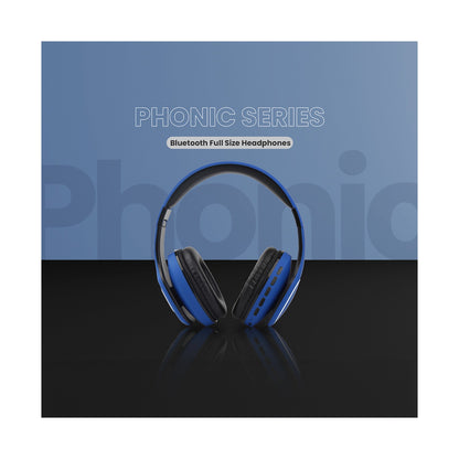 Volkano Phonic Series Bluetooth Full Size Headphones - Blue