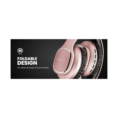 Volkano Phonic Series Bluetooth Full-Size Headphones - Rose Gold