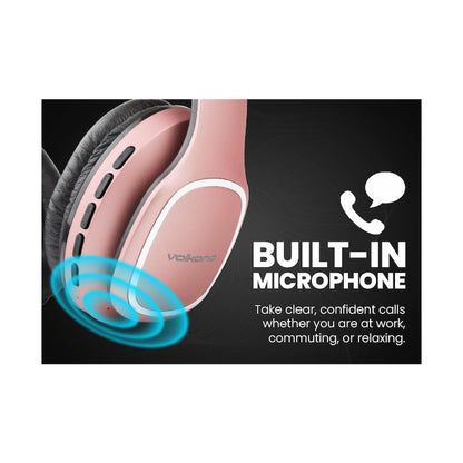 Volkano Phonic Series Bluetooth Full-Size Headphones - Rose Gold