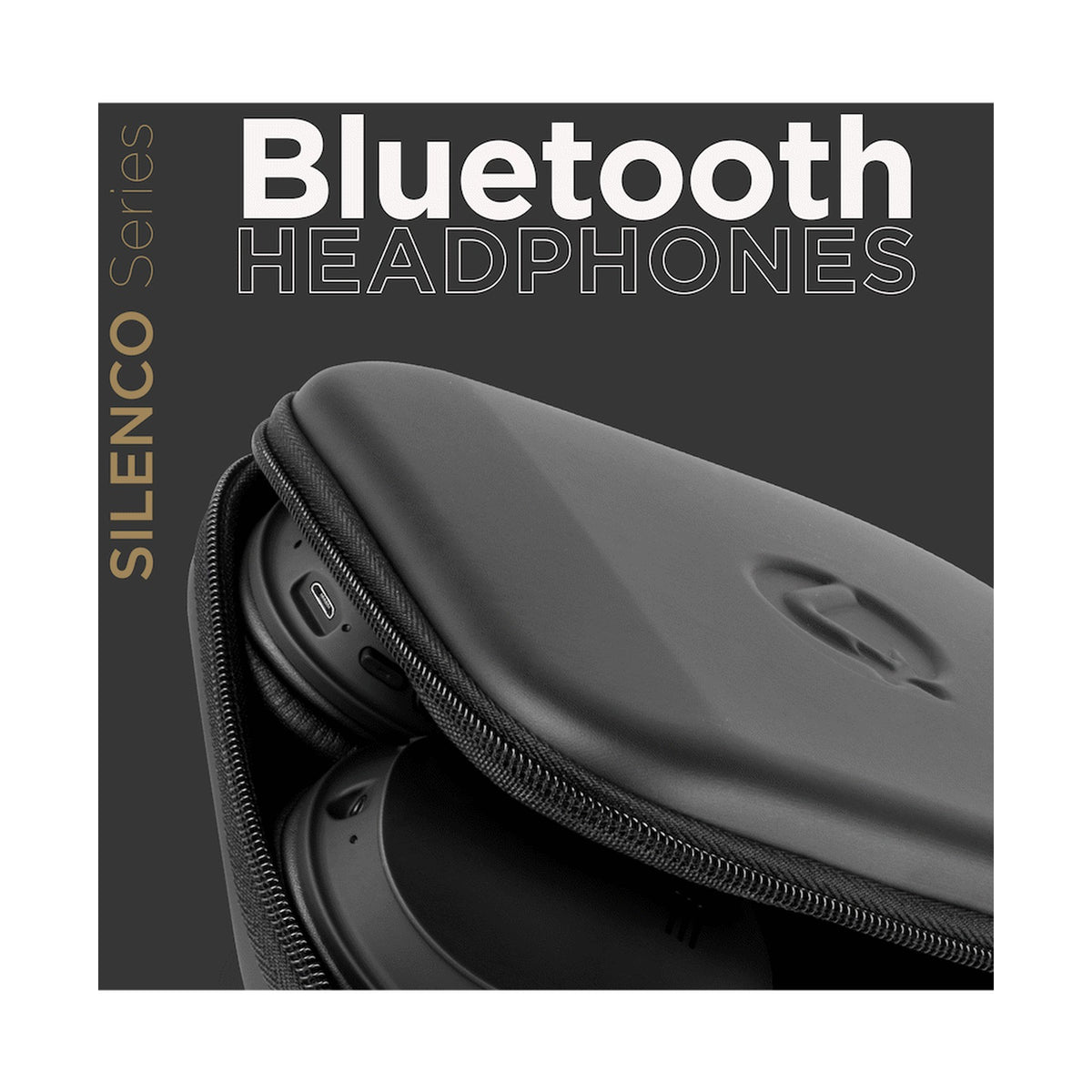 VolkanoX Silenco Series Active Noise-Cancelling Bluetooth Headphones - Black