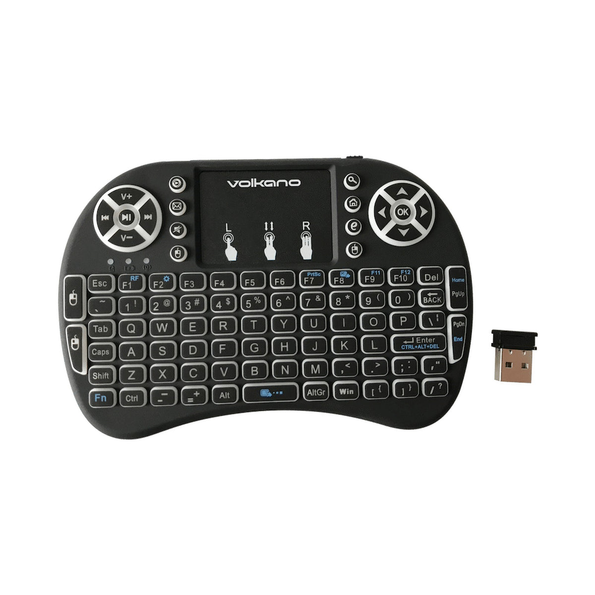 Volkano Control Series Smart TV Remote Control Keyboard and Trackpad