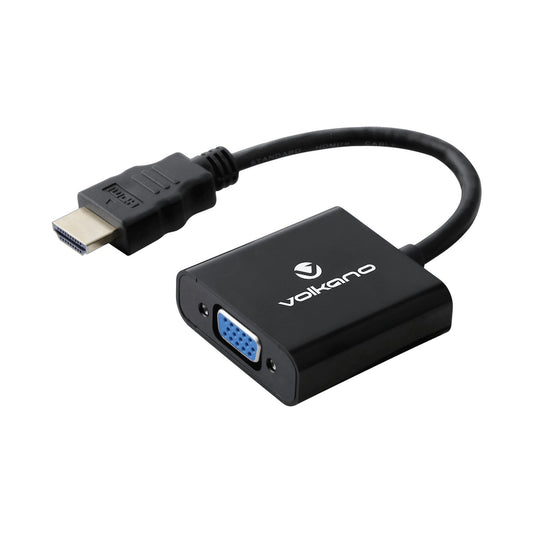 Volkano Annex Series HDMI Male to VGA Female Converter, 10cm Cable, with Sound