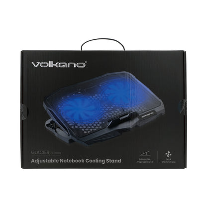 Volkano Glacier Series Upright Notebook Cooling Stand with Dual Fans