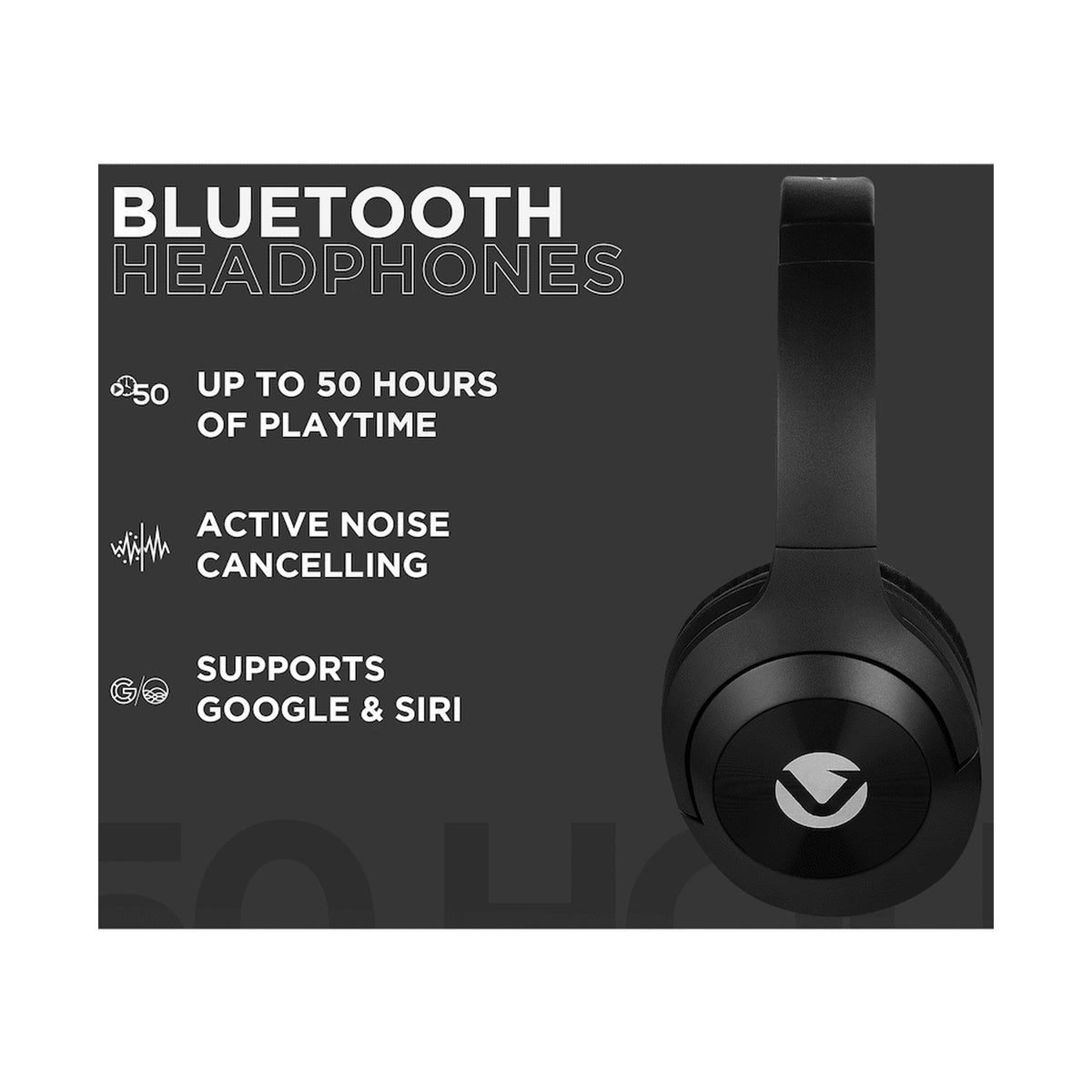 Volkano Rhapsody 3.0 Series Active Noise Cancelling BT Headphones