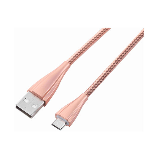 Volkano Fashion Series Micro USB Cable 1.8m - Rose Gold
