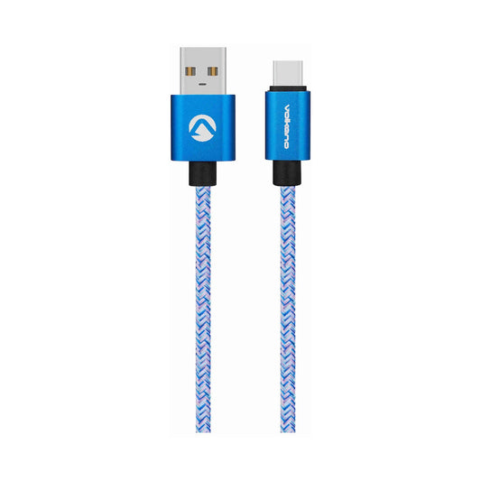 Volkano Fashion Series Micro USB Cable 1.8m - Sky Blue