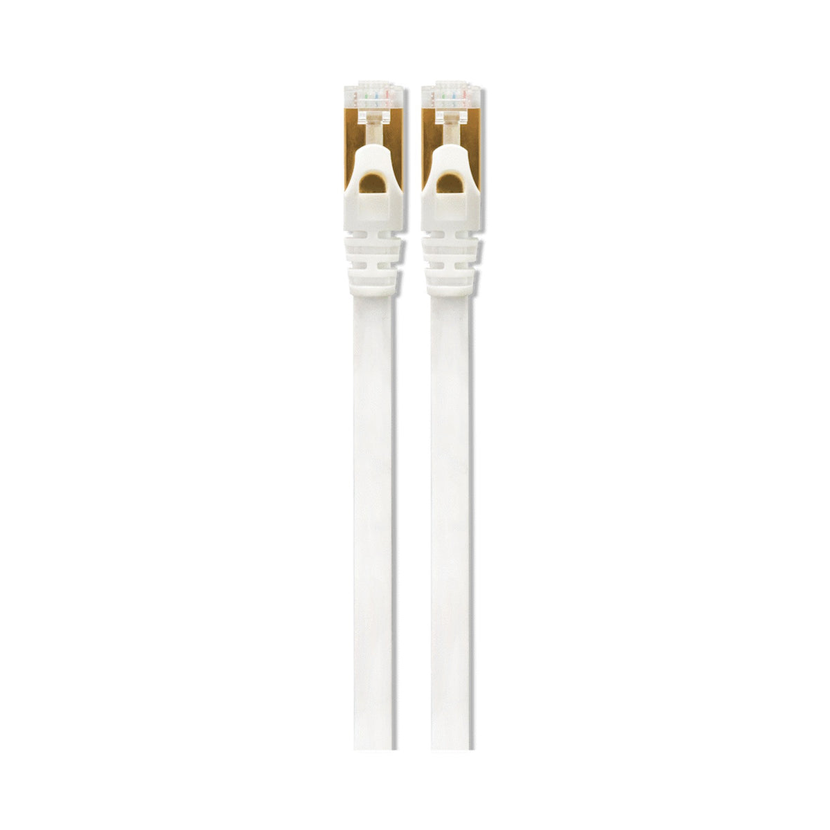 VolkanoX Giga Series Cat7 Ethernet Cable 25m - White, Gold-Plated Tips