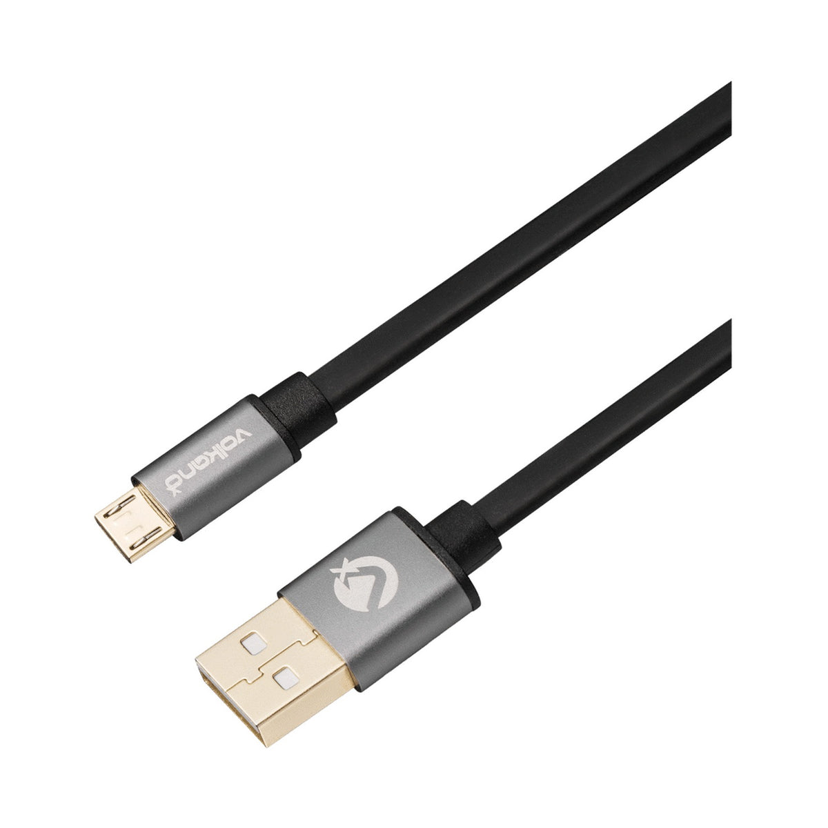 VolkanoX Couple Series Micro USB Premium Twin Pack 1m Charge/Data Cable - Black