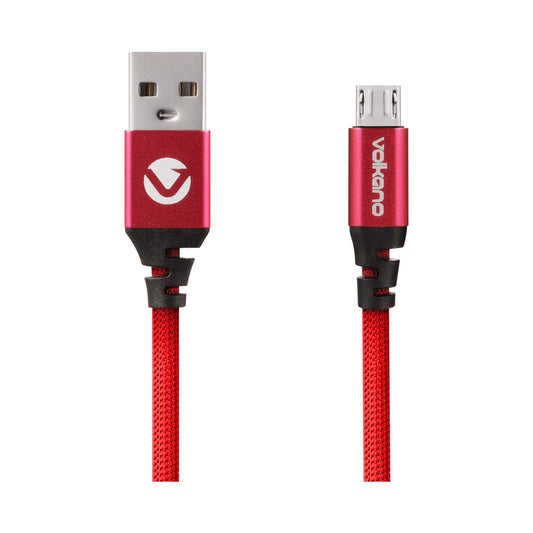Volkano Designer Series Micro USB Cable - Red