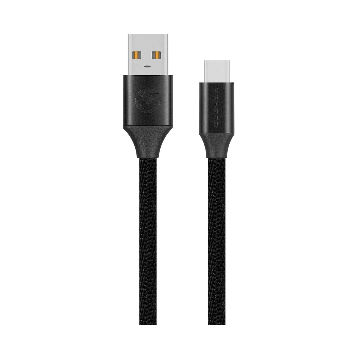 Volkano Weave Series Braided USB A to Type-C Cable 1.2m 60w - Black