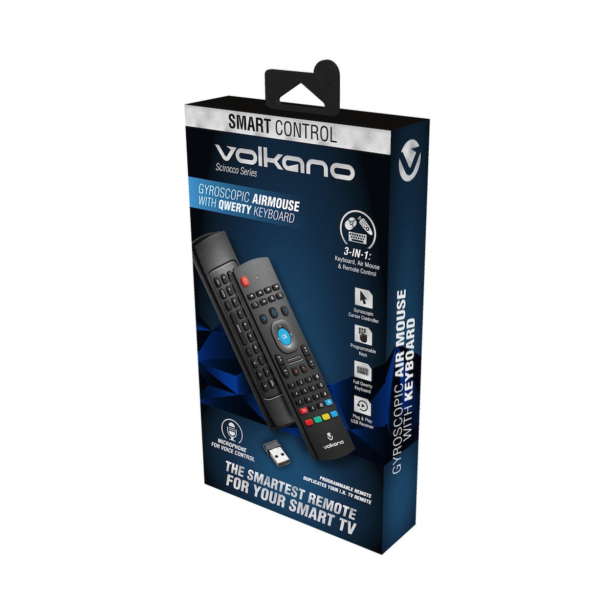 Volkano Scirocco Series Air Mouse with Learning Remote and Keyboard