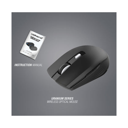 VolkanoX Uranium Series 6 Button Wireless Mouse - Black