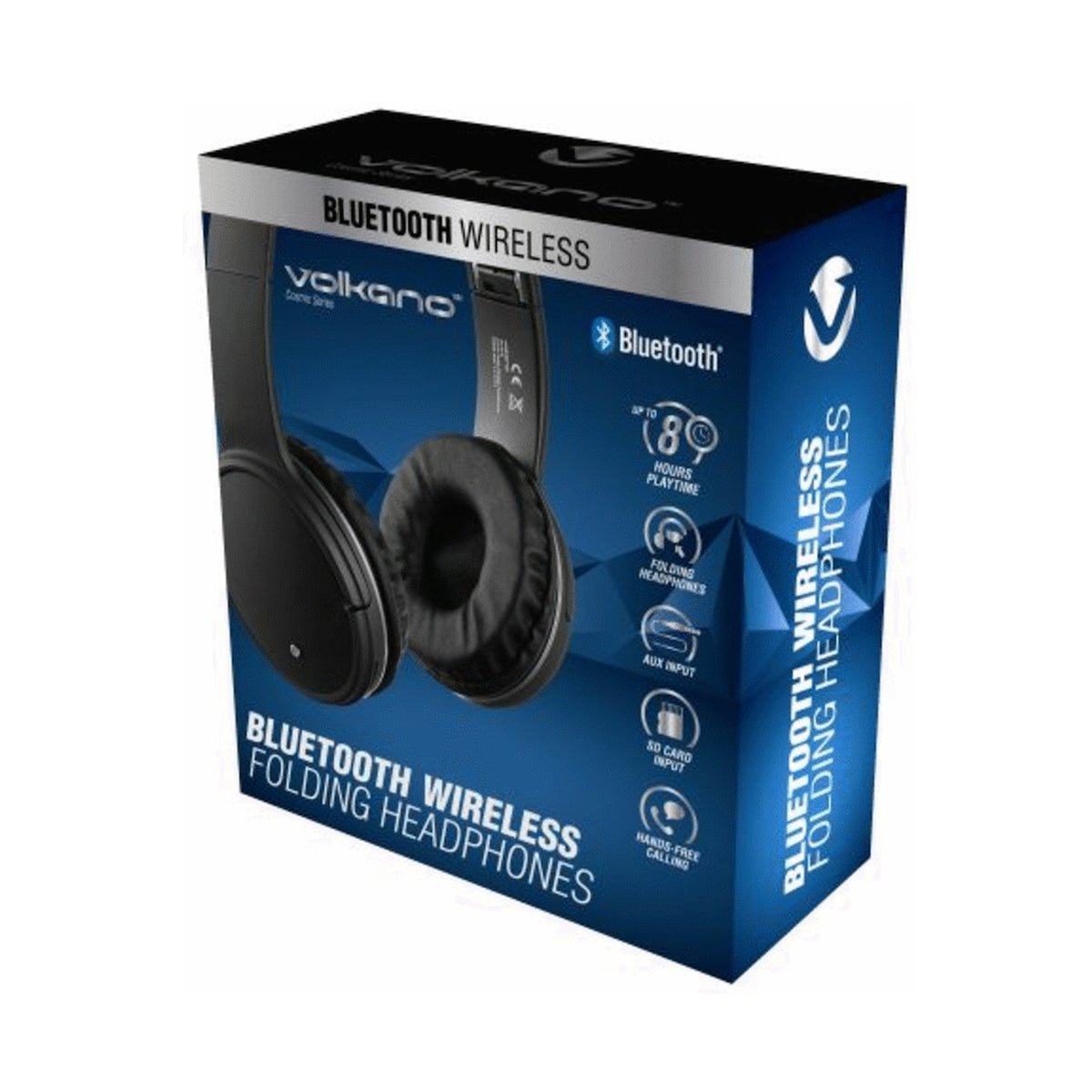 Volkano Cosmic Series Bluetooth Headphones - Black